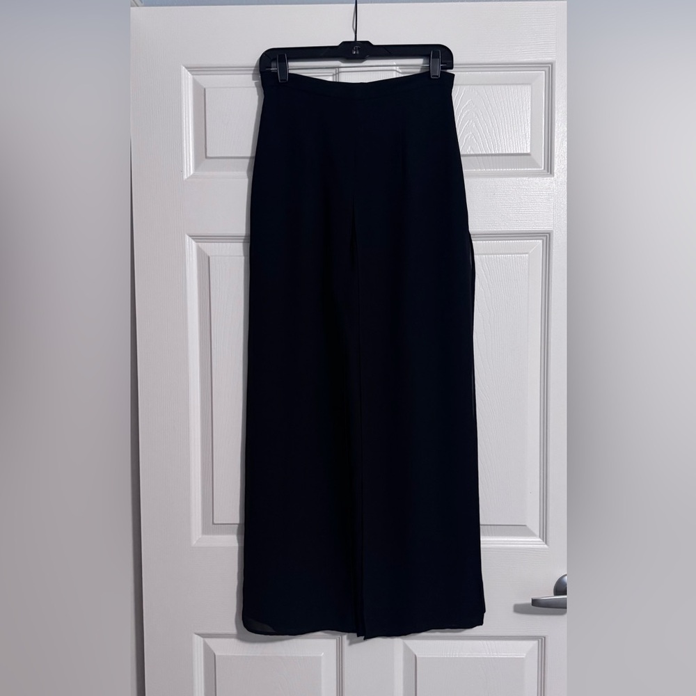 Women’s Wide-Leg Black Jumpsuit Pants